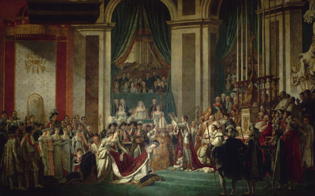 ナポレオン一世の戴冠式と皇妃ジョゼフィーヌの戴冠