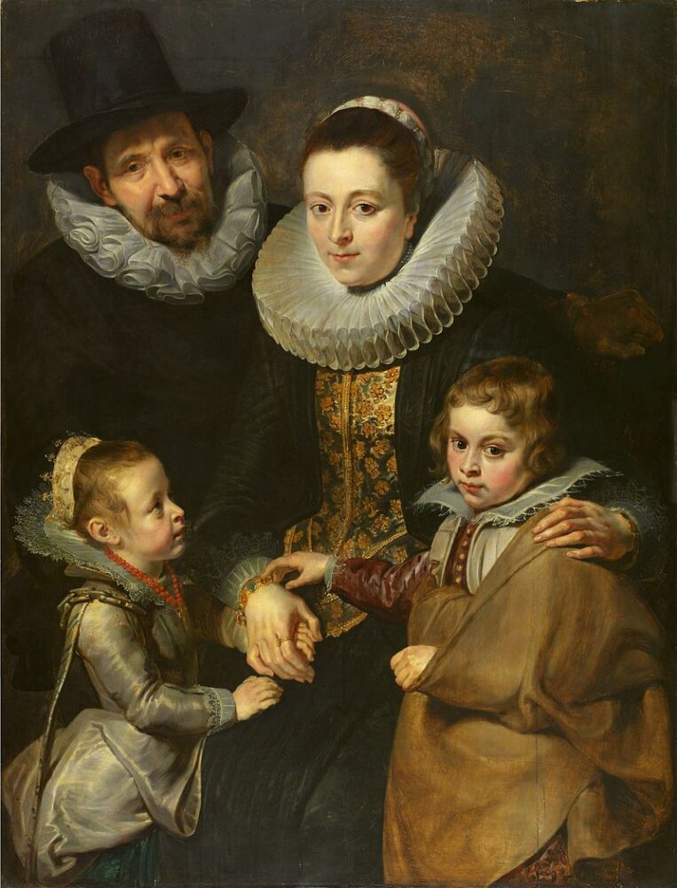 ブリューゲルとその家族の肖像画