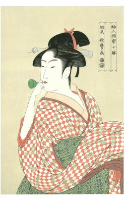 浮世絵 【美人画】肉筆画　作者不明 浮世絵 【美人画】肉筆画作者不明