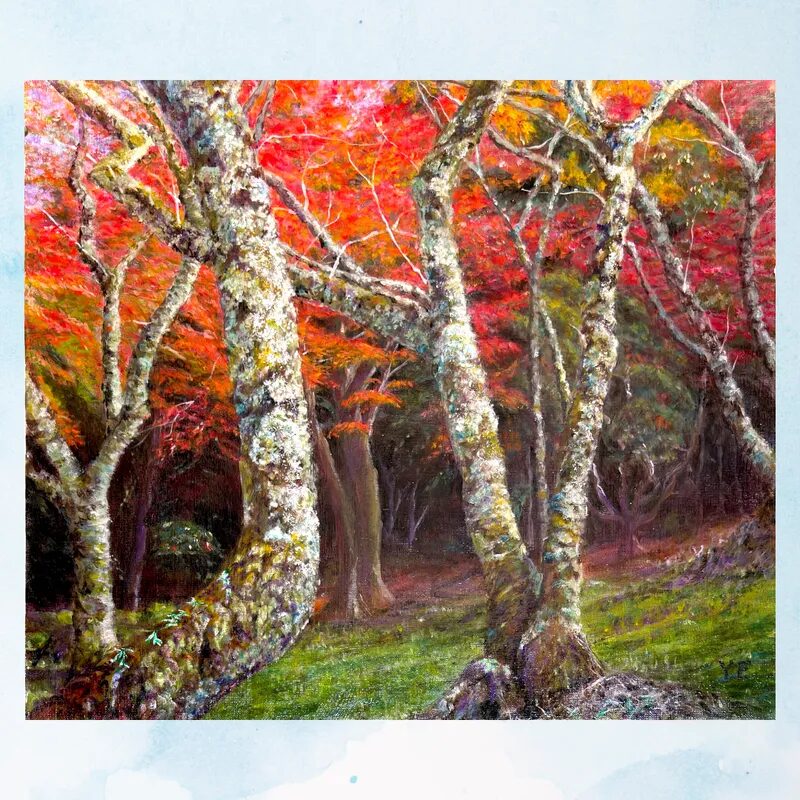 紅葉の山の辺の道