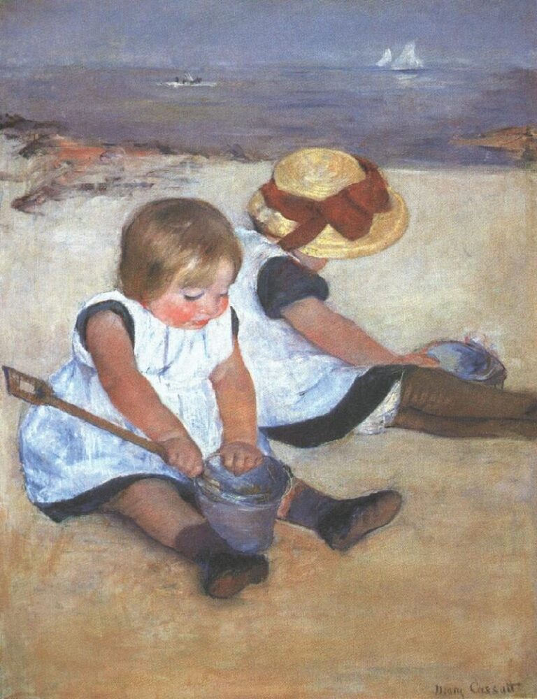 浜辺の子供