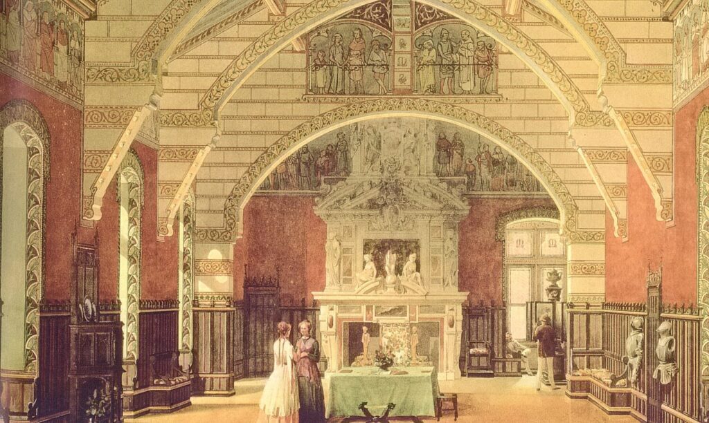 ロックタイヤード城の教区会議広間