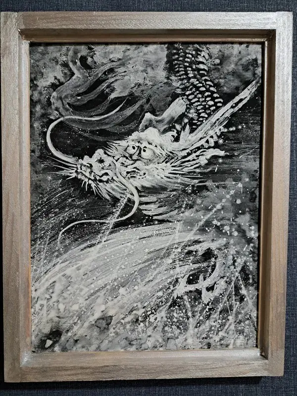 絵画 北方の冬 古美術 波兎 / 竹久夢二「女十題 北方の冬」