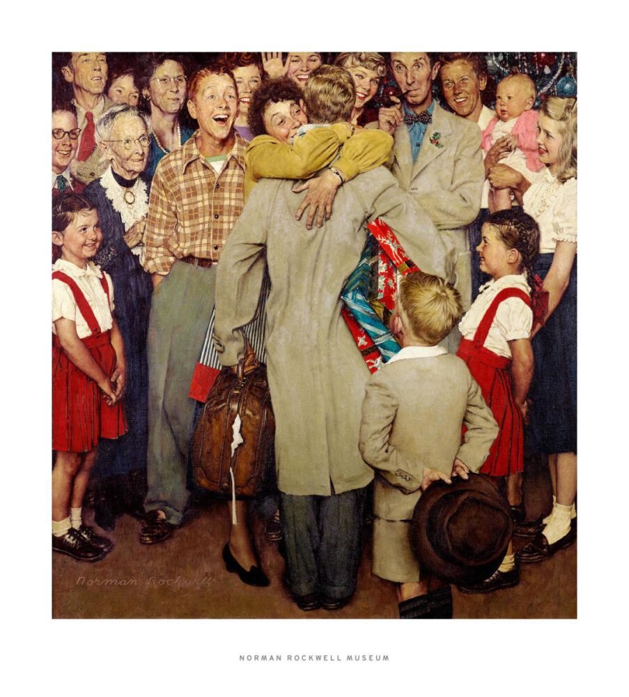 ノーマン・ロックウェルの「クリスマスの帰省」