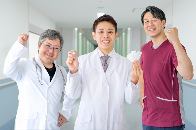 爽やかな医療チーム