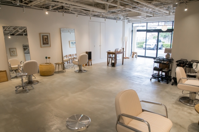 美容室のフロア
