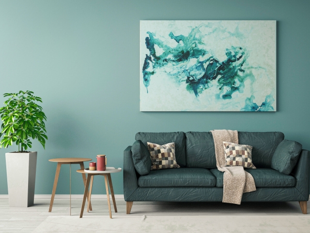 美容室　入口　待合室　スペース