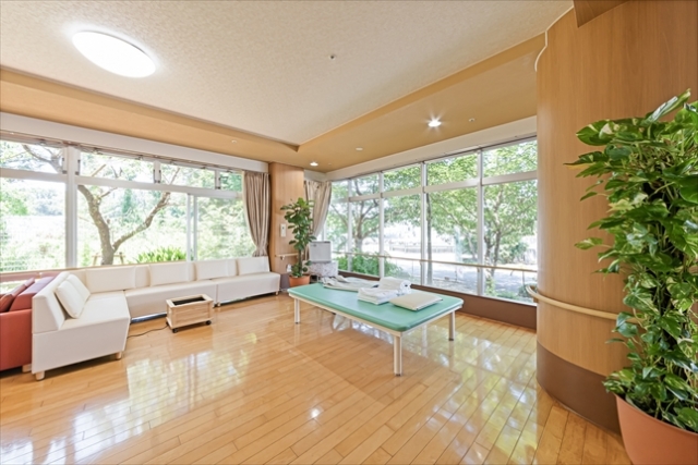 介護施設のストレッチコーナー